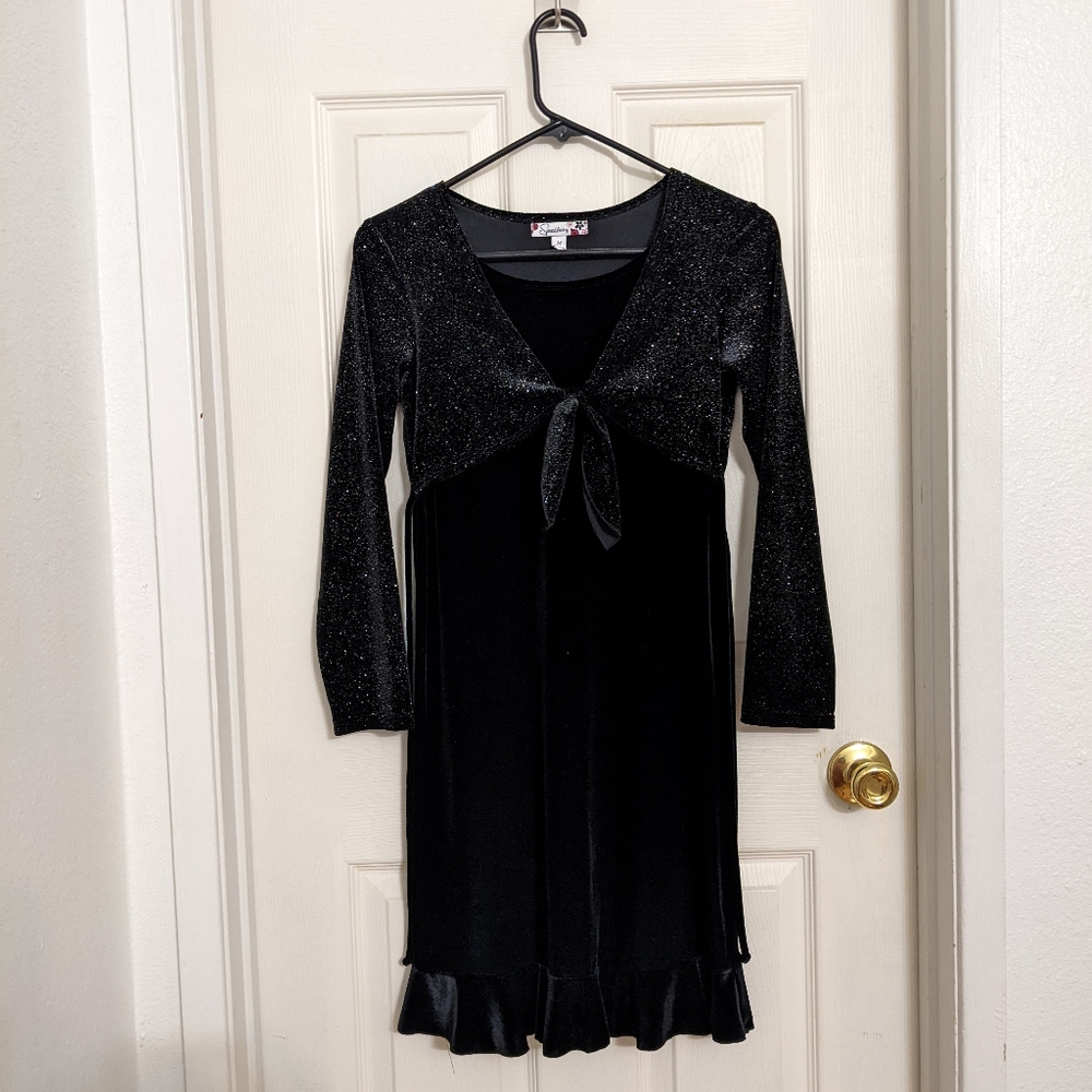 Speechless Glittery Black 2-in-1 Dress